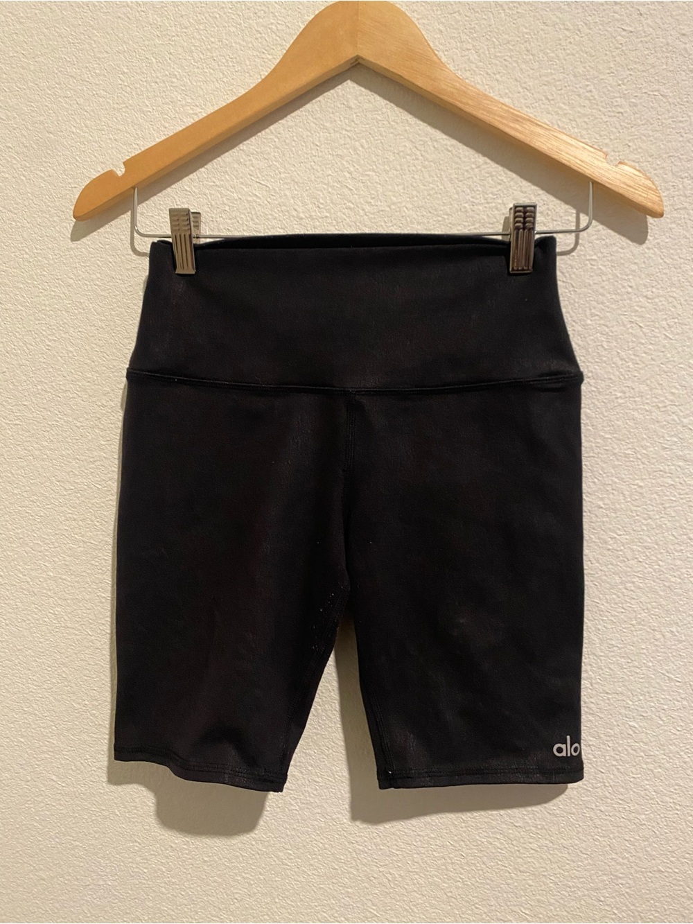 ALO Yoga Black High-Rise Bike Shorts